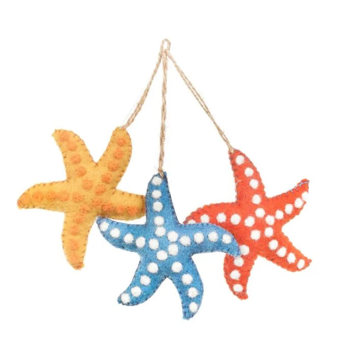 Handmade Felt Starfish
