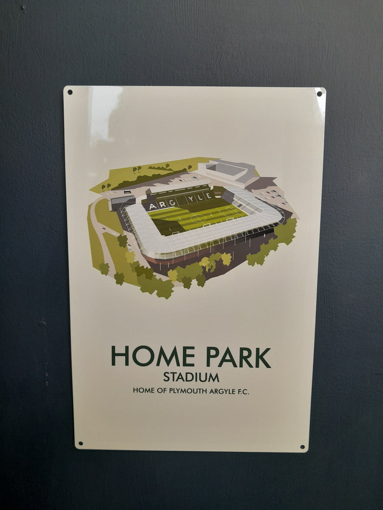 Home Park Stadium Metal sign A4
