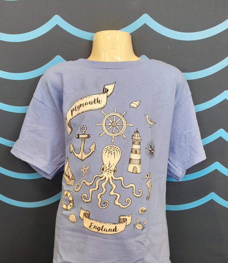 Children's cornflower blue t-shirt