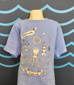 Children's cornflower blue t-shirt