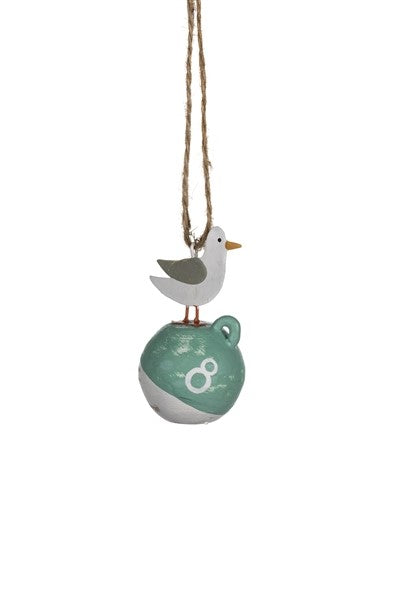 Seagull on Buoy hanging decoration