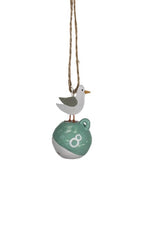 Seagull on Buoy hanging decoration