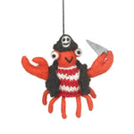 Jolly Roger the crab felt hanging decoration
