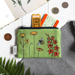 Spring flowers - medium coin purse