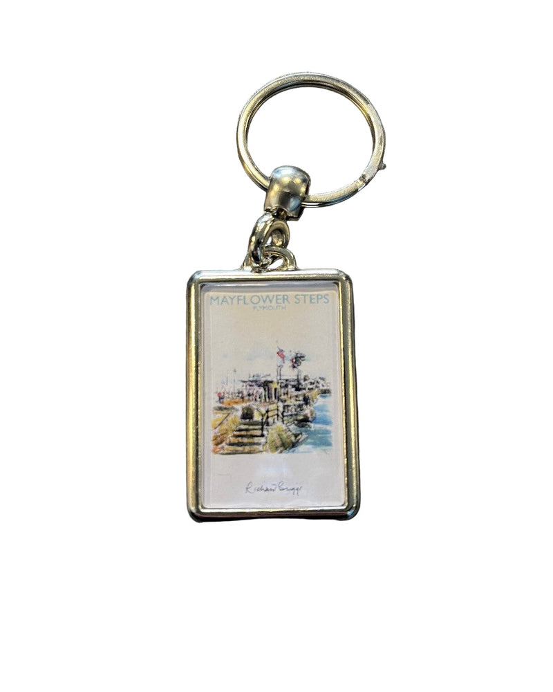 Mayflower Steps Metal Keyring