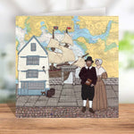 Pilgrims at Plymouth Greetings Card