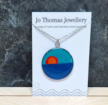Devon Sunset Resin Pendant