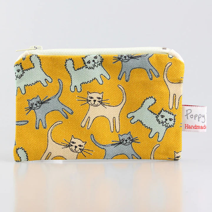 Cat- coin purse by Poppy Treffry