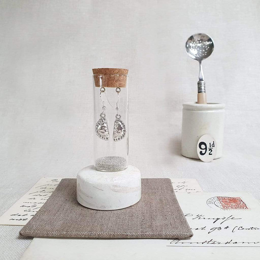 Cornish Pasty Earrings in a Bottle