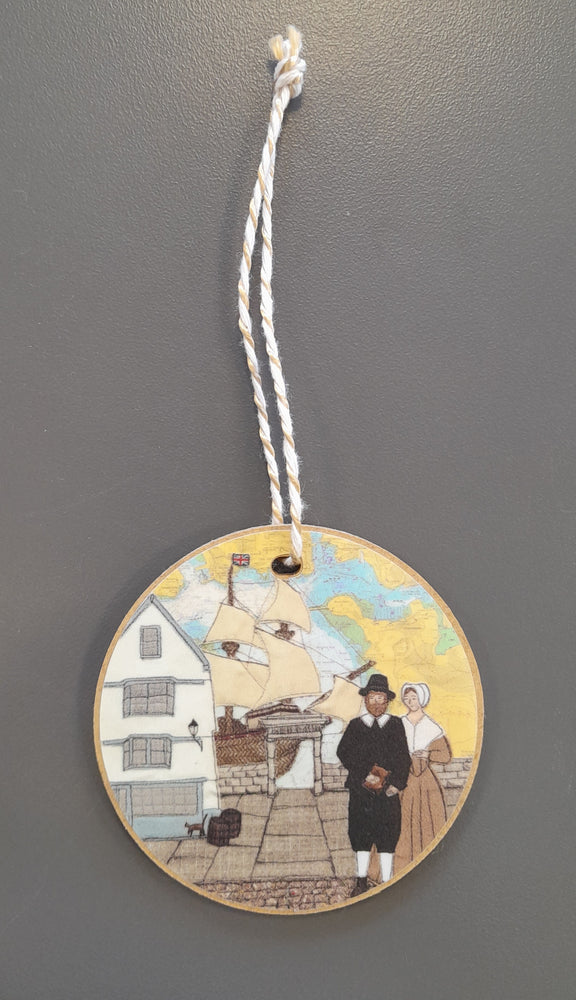Pilgrims in Plymouth hanging decoration