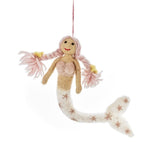Handmade Felt Mermaids - pink