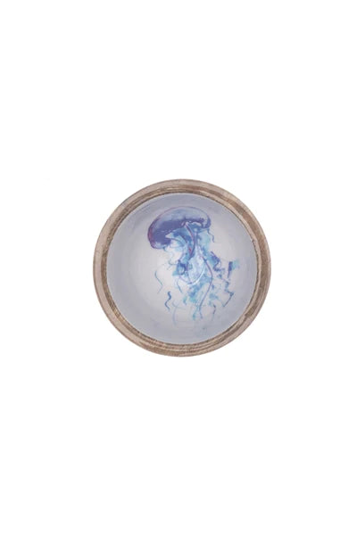 Jellyfish Mango Wood Bowl 10cm