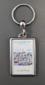 Plymouth Barbican metal keyring