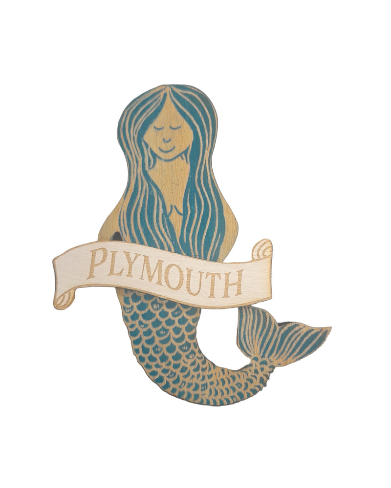 Plymouth Mermaid Fridge Magnet