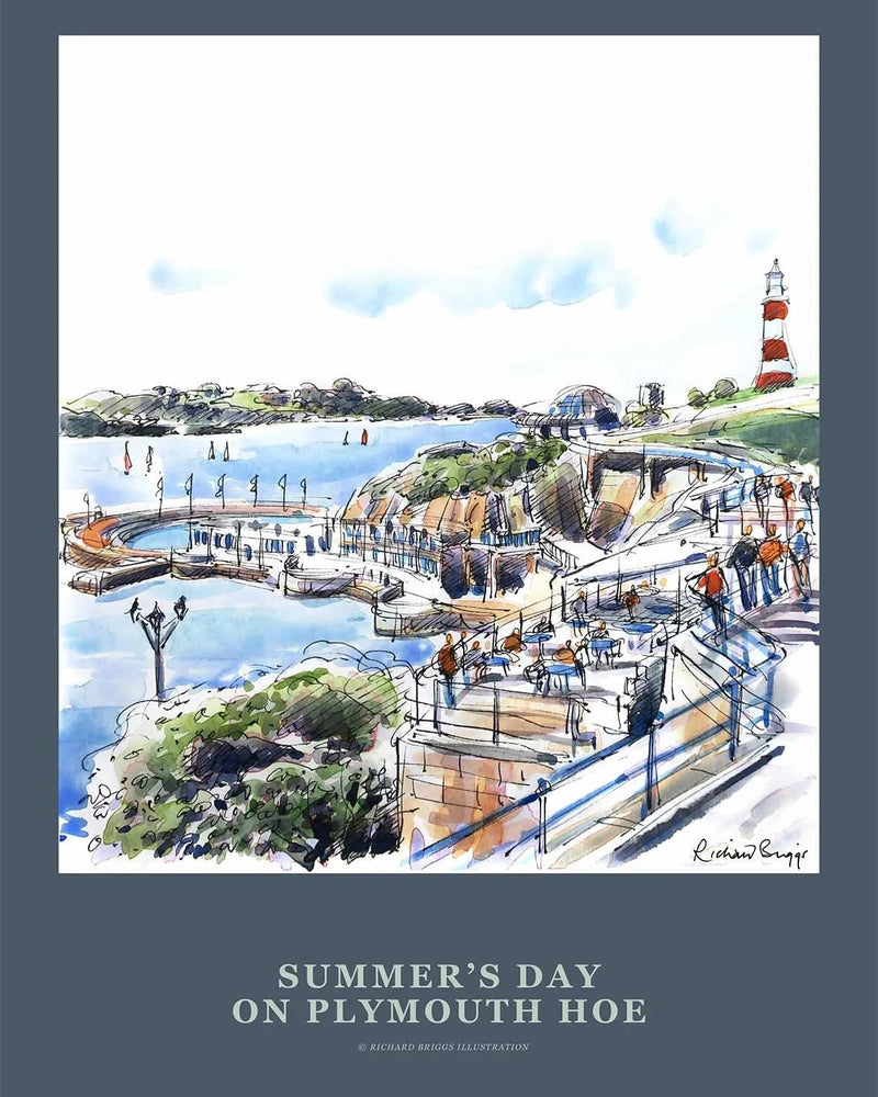 Summers Day On Plymouth Hoe by Richard Briggs