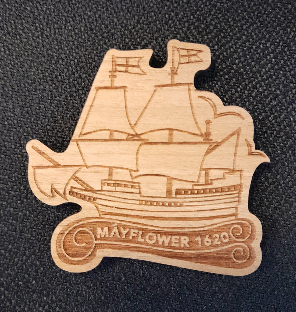 Mayflower 1620 ship fridge magnet