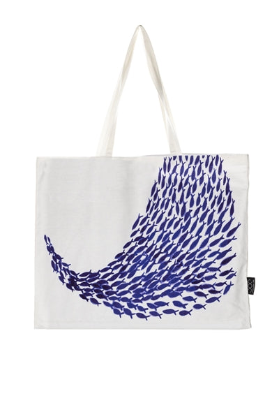 Sardine shoal tote bag