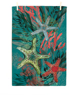 Seahorse and Starfish Tea Towel