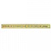 Code flag brass ruler 15cm