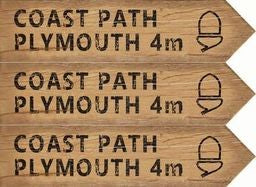 Coast Path Plymouth Sign