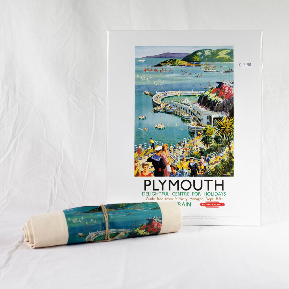 Plymouth Vintage Railway Canvas Tote Bag