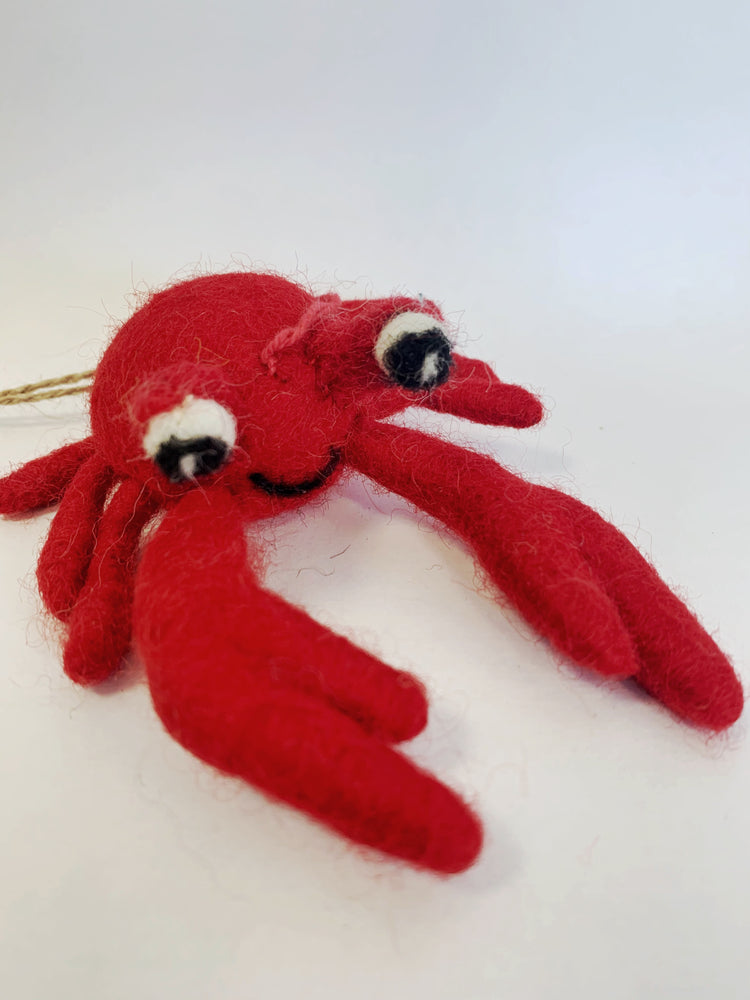 Handmade Felt Sebastian Crab