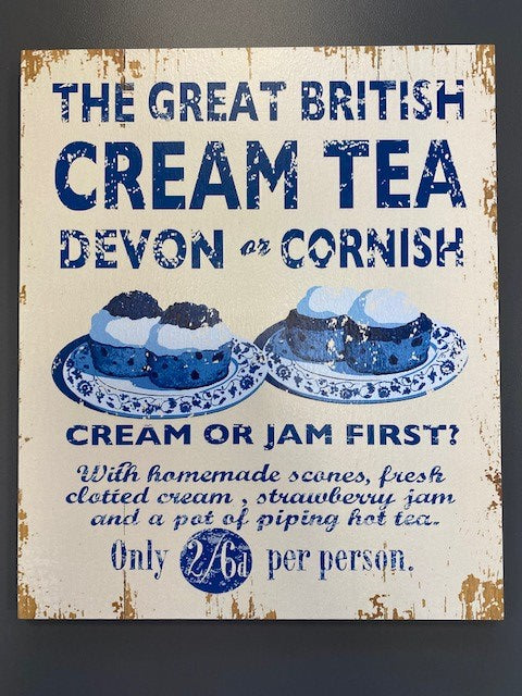 Cream Tea Plaque