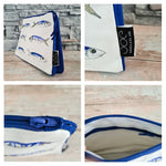 Mackerel cosmetic bag